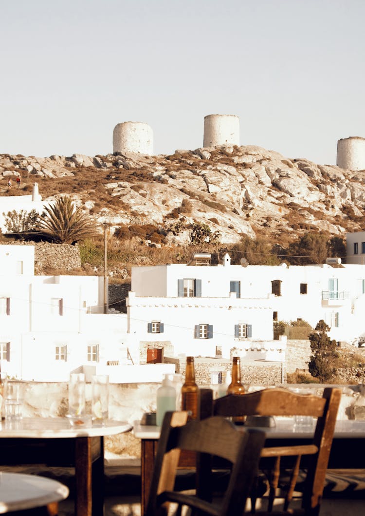 Towers And Hill Over Town