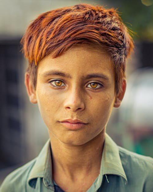 Boy in Collared Shirt