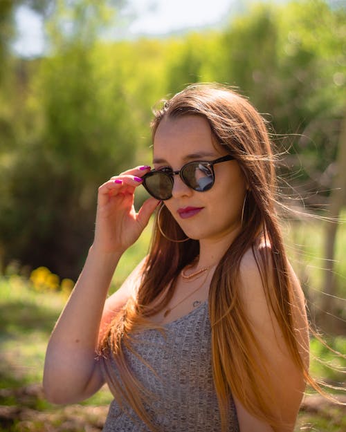 Beautiful Woman Wearing Sunglasses