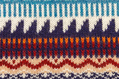 Close-up Shot of Textile Patterns