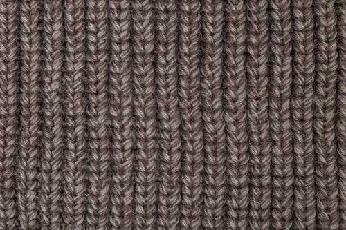 Brown and White Knit Textile
