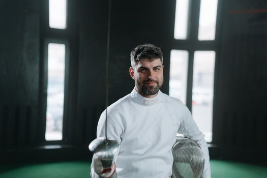 Portrait of fencing paralympian