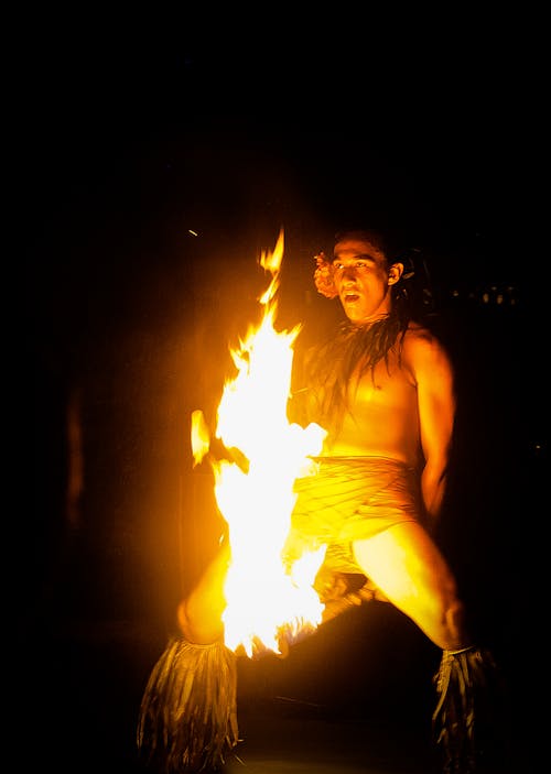 Free stock photo of celebration, fire dancer, hawaiian