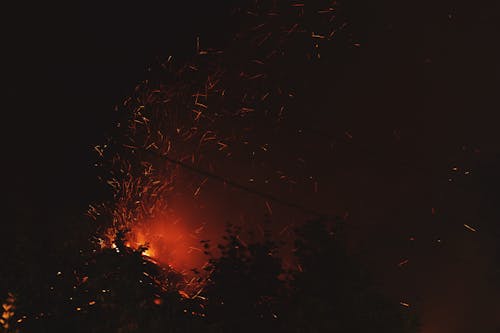 Foto profissional grátis de ardente, chama, escuro