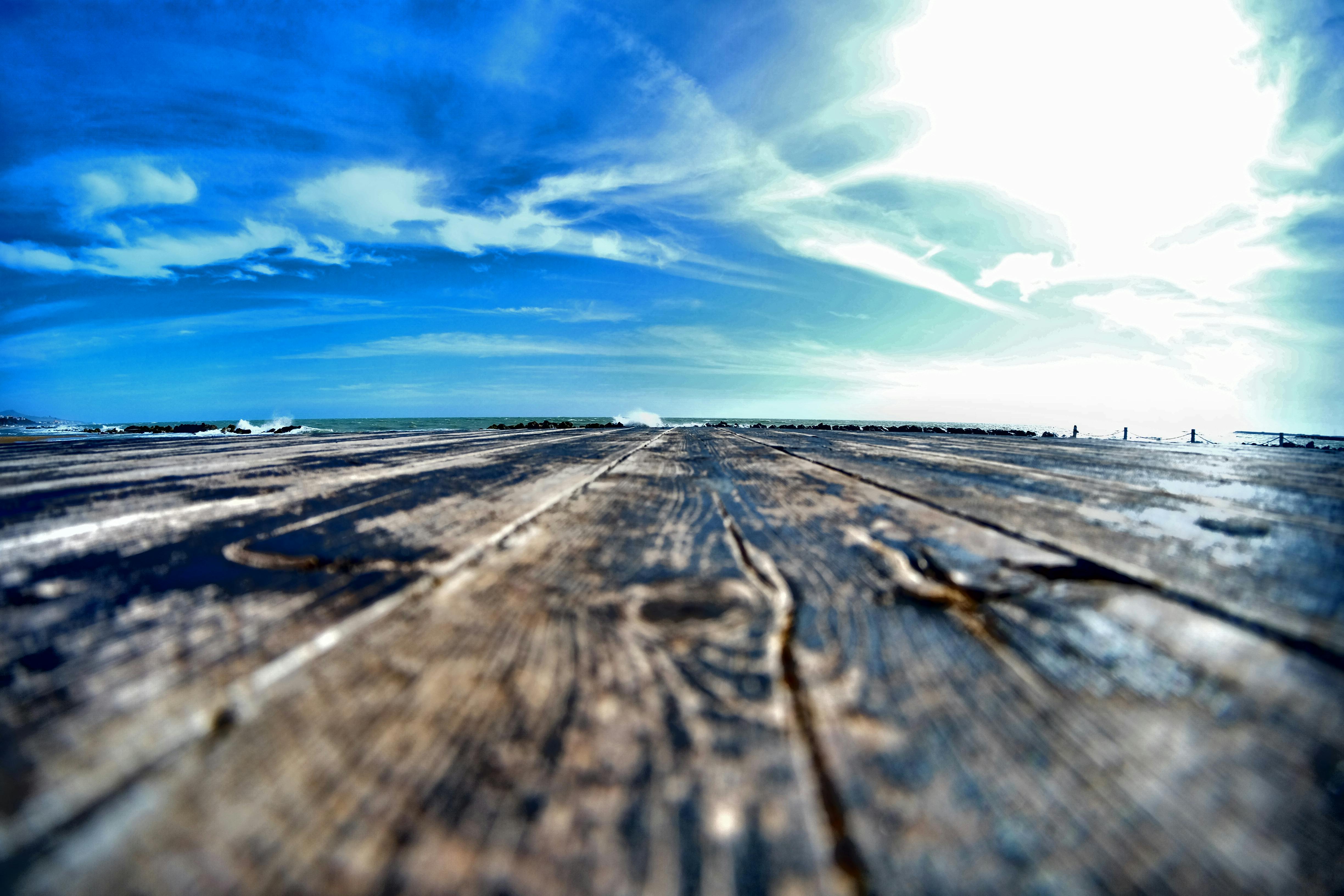 wooden flatform