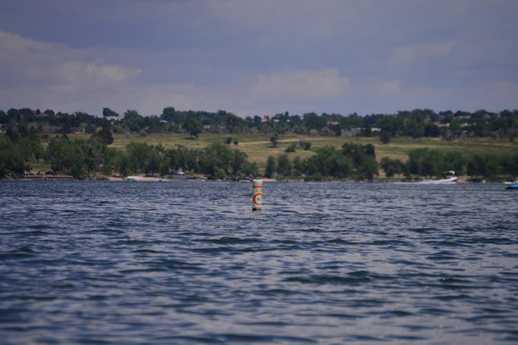 Floating Buoy On Body Of Water