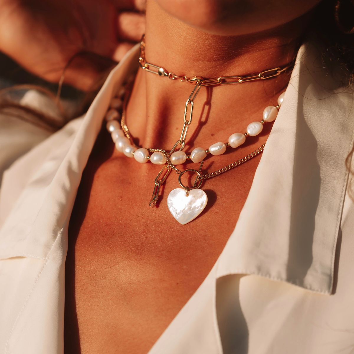 Pearl & Gold Layered Necklace