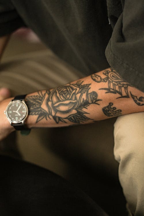 Close-Up Shot of Arm Tattoo