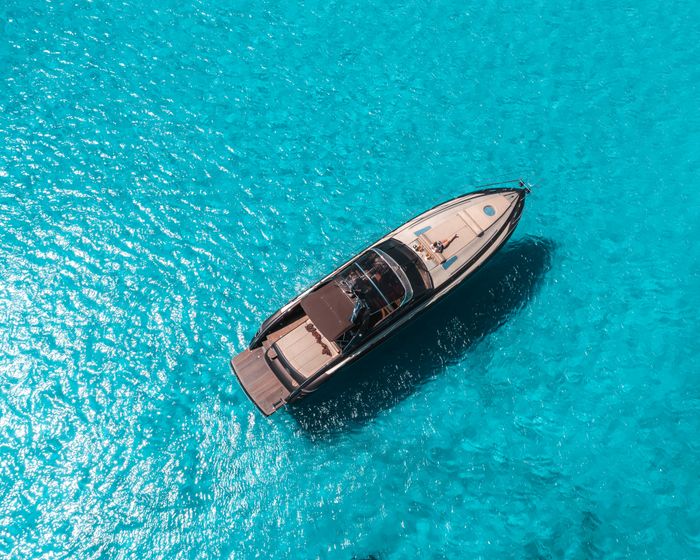 Yacht at sea