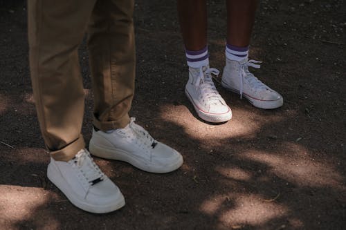 Legs of two teenagers