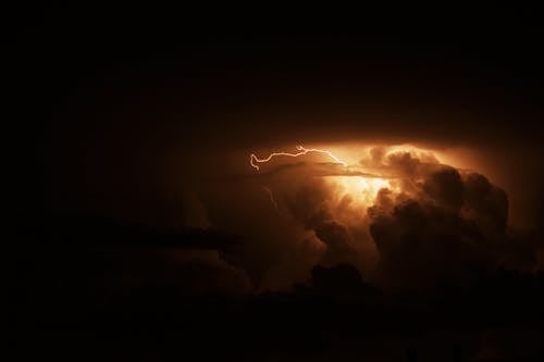 Free Gratis arkivbilde med lyn, mørk, natt Stock Photo