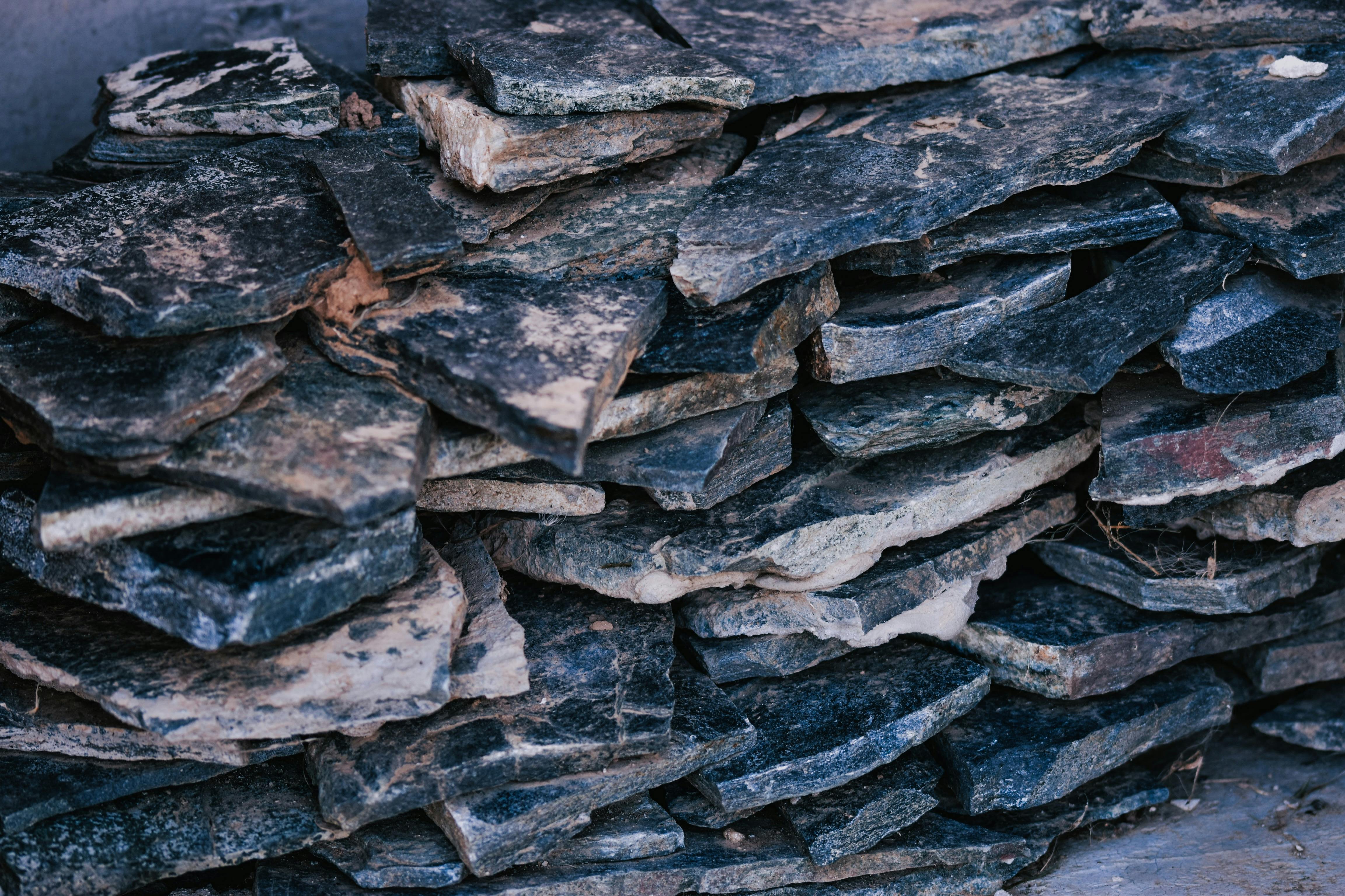 Close-up of a Stack of Flat Rocks · Free Stock Photo