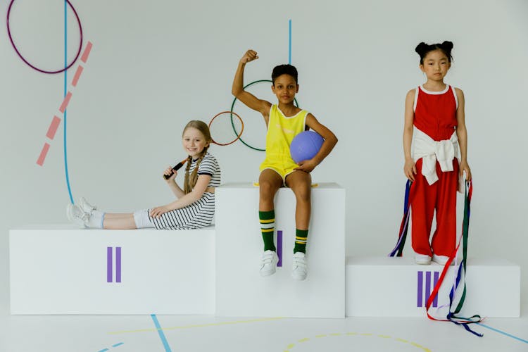 Children On A Podium