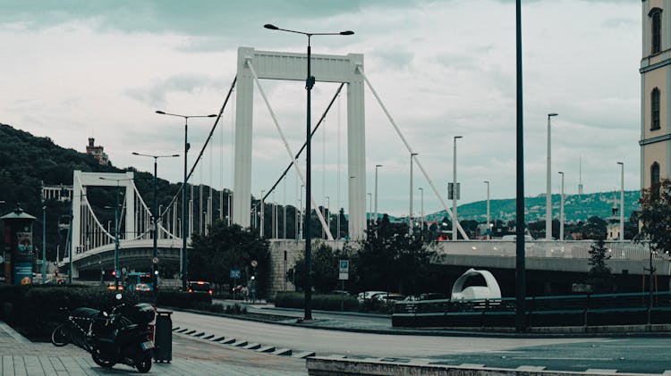 The Elisabeth Bridge In Budapest Hungary