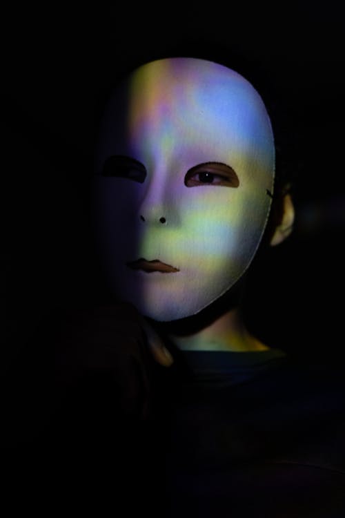 Gratis lagerfoto af Anonym, forklædning, hvid maske
