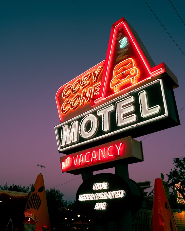 Photograph Of A Motel Signage