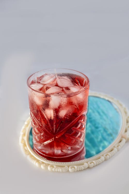 Free Icy Cocktail Drink in Highball Glass Stock Photo
