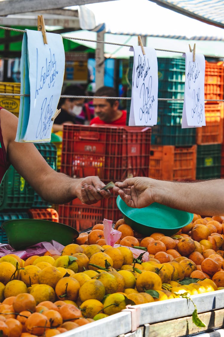 Selling Fruits In The Market