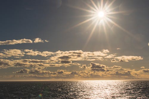 Free View of White Clouds and Blue Sky Stock Photo