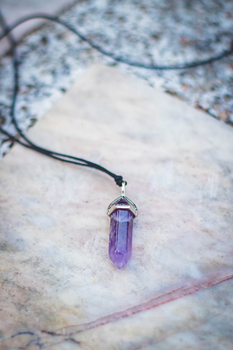 Purple Gemstone Pendant