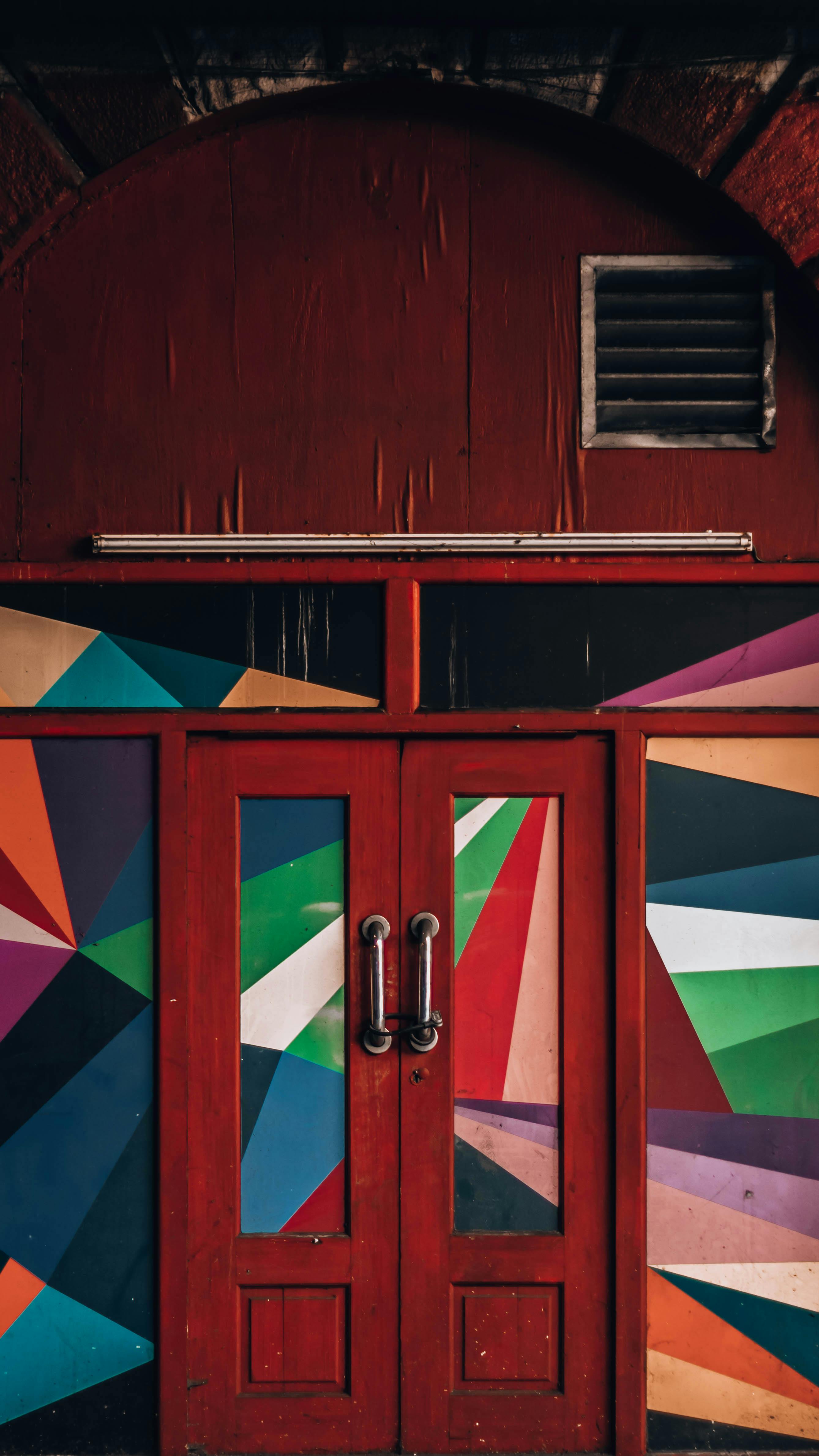 HD colourful door wallpapers