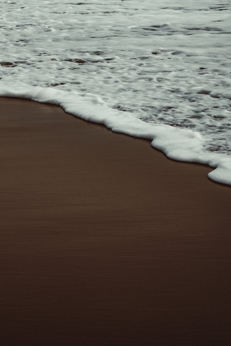 Ocean Wave Crashing On Shore