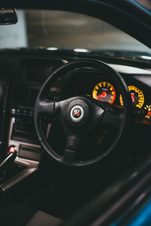 Steering Wheel in Modern Car