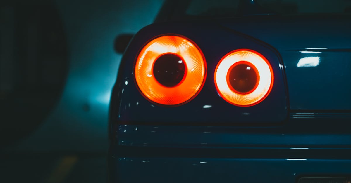 Tail Light of a Nissan Skyline Free Stock Photo