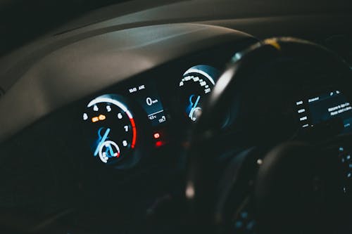 Free Lights on Dashboard Stock Photo