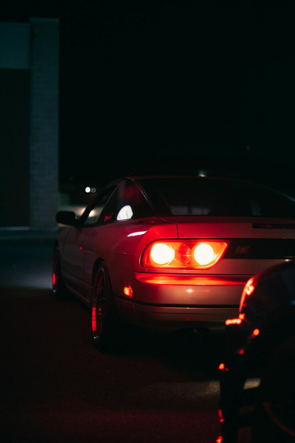 Back View of Nissan 180SX at Night · Free Stock Photo