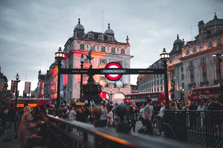 People Walking The Streets Of London