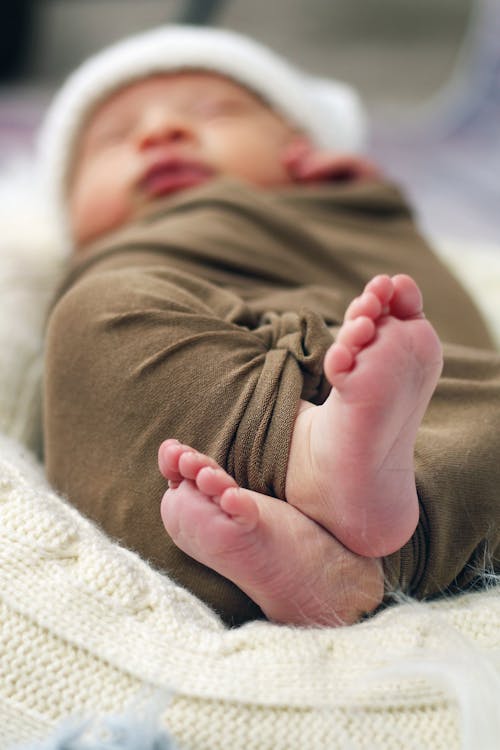 Free Photo of a Baby's Feet Stock Photo