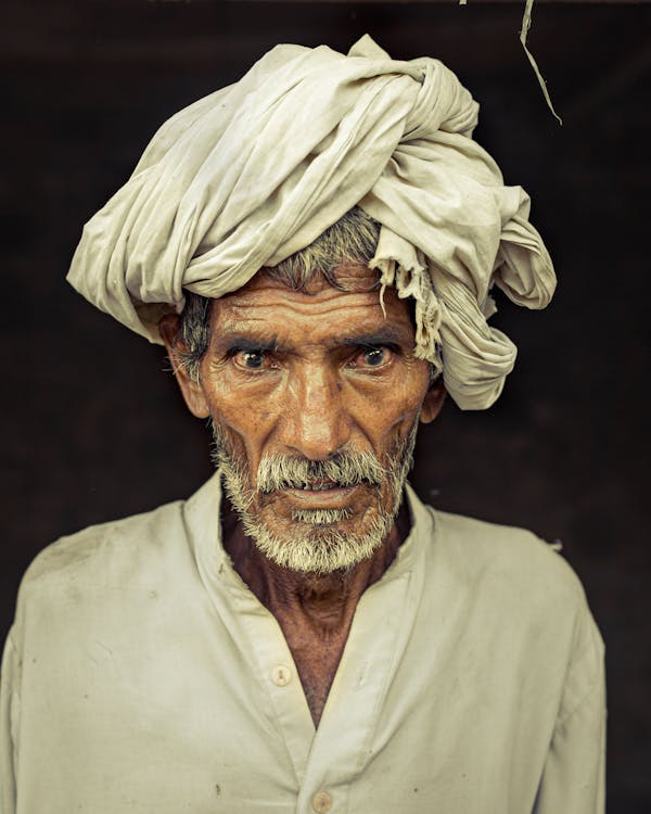 Man Wearing White Turban