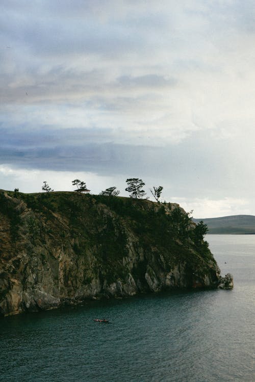 Cliff Rocks Near the Ocean