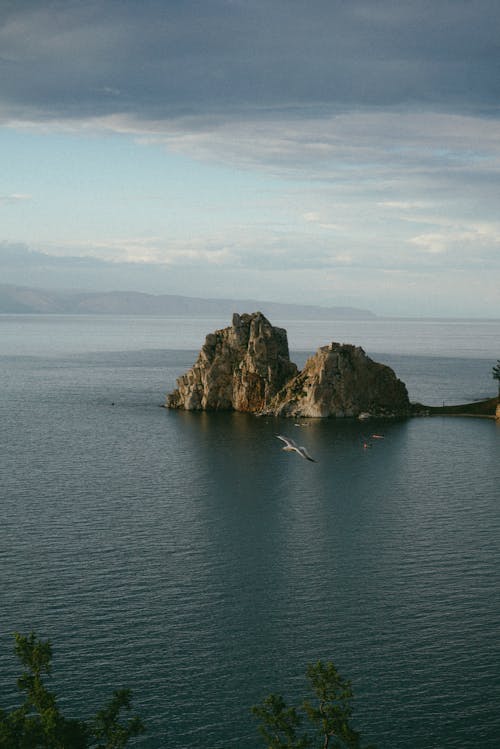 Rocky Island in the Middle of the Ocean