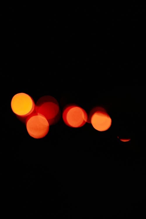 Orange blur effect on black background
