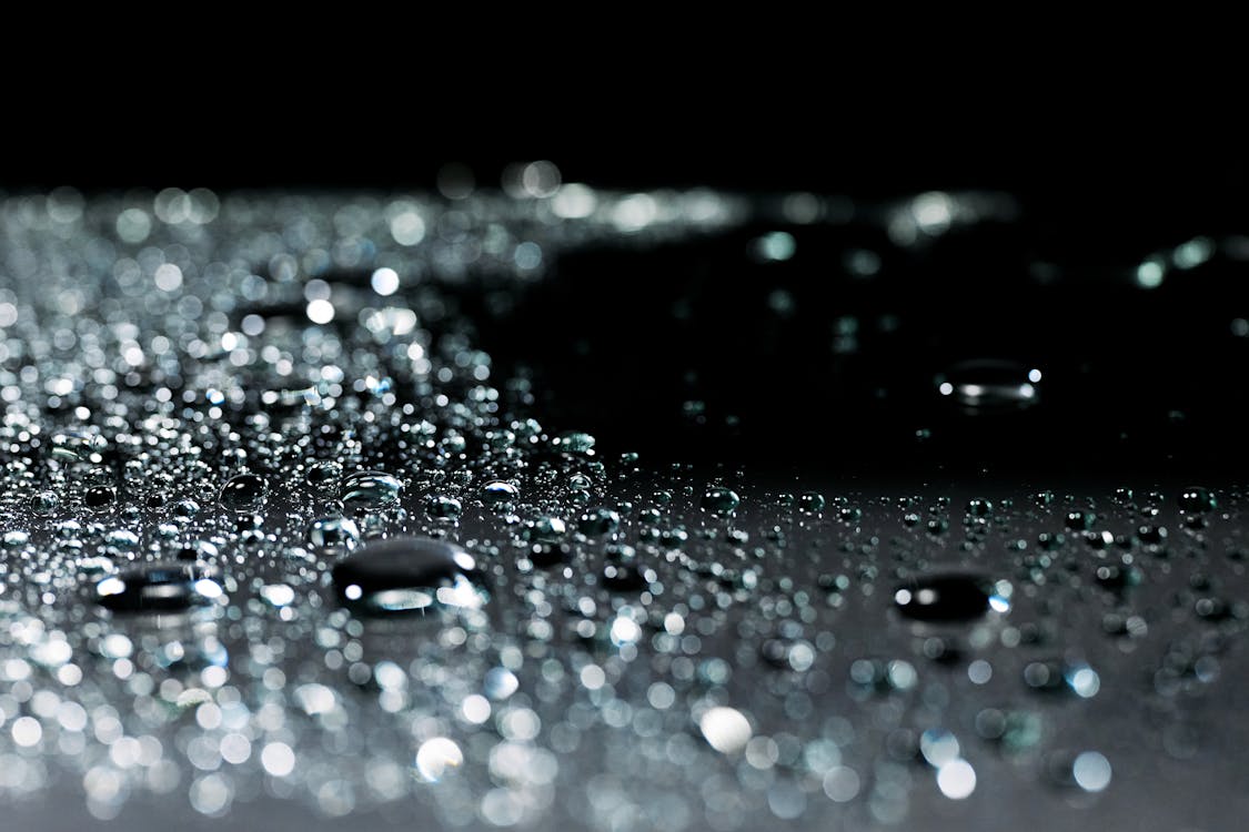 Macro Photography of Waterdrops