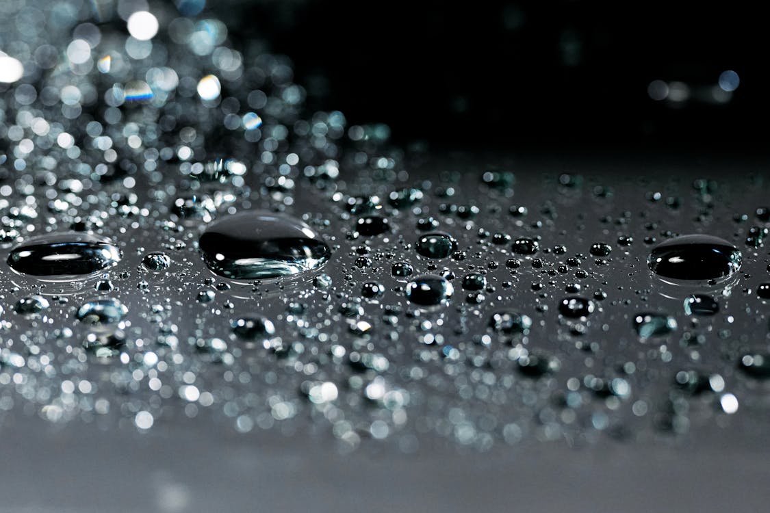 Macro Photography of Waterdrops