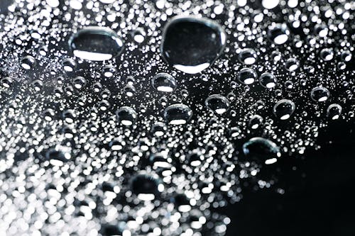 Macro Photography of Waterdrops