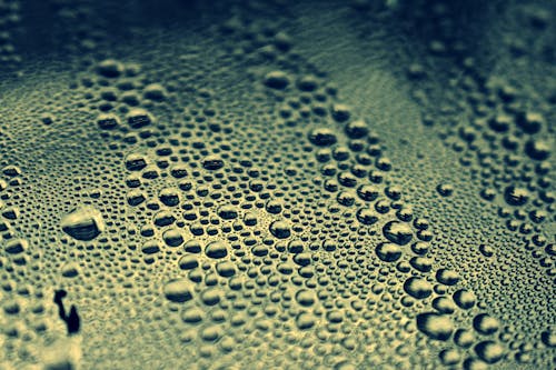 Water Droplets on Glass Panel