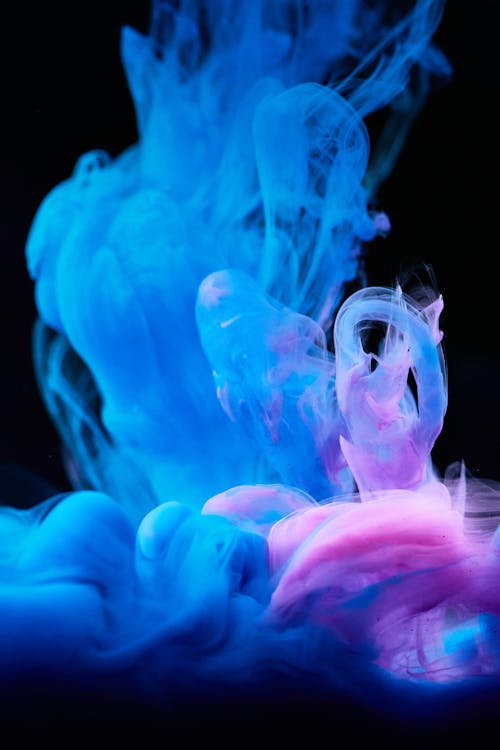 High-Speed Photography of Colorful Ink Diffusion in Water