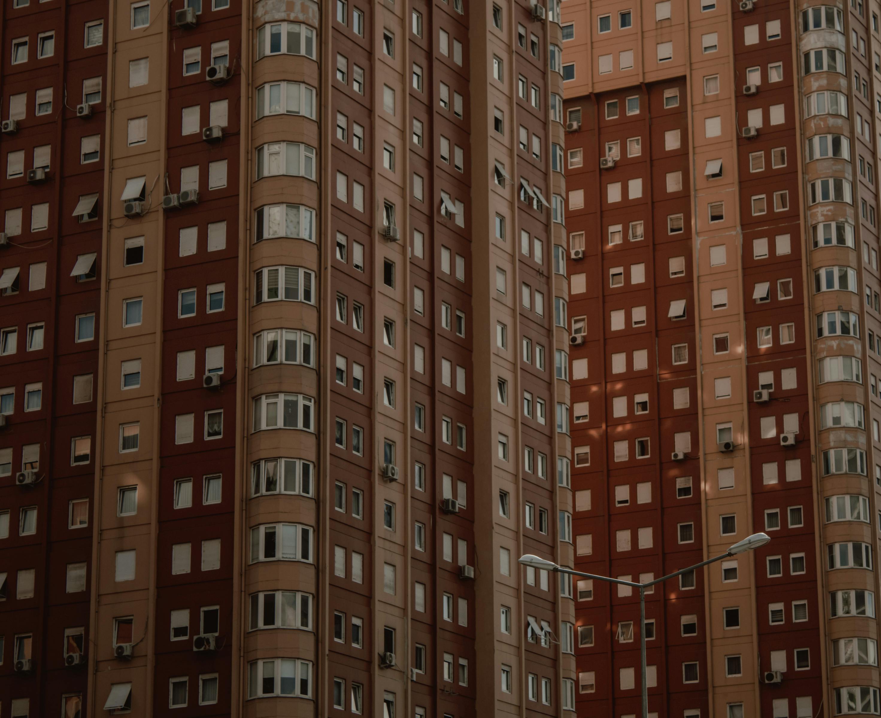 Modern residential skyscrapers in Istanbul showcasing urban architecture and city living.