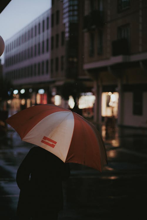 Free A Person Holding un Umbrella Stock Photo