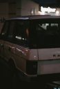 A Vintage Sports Utility Vehicle in a Parking Lot