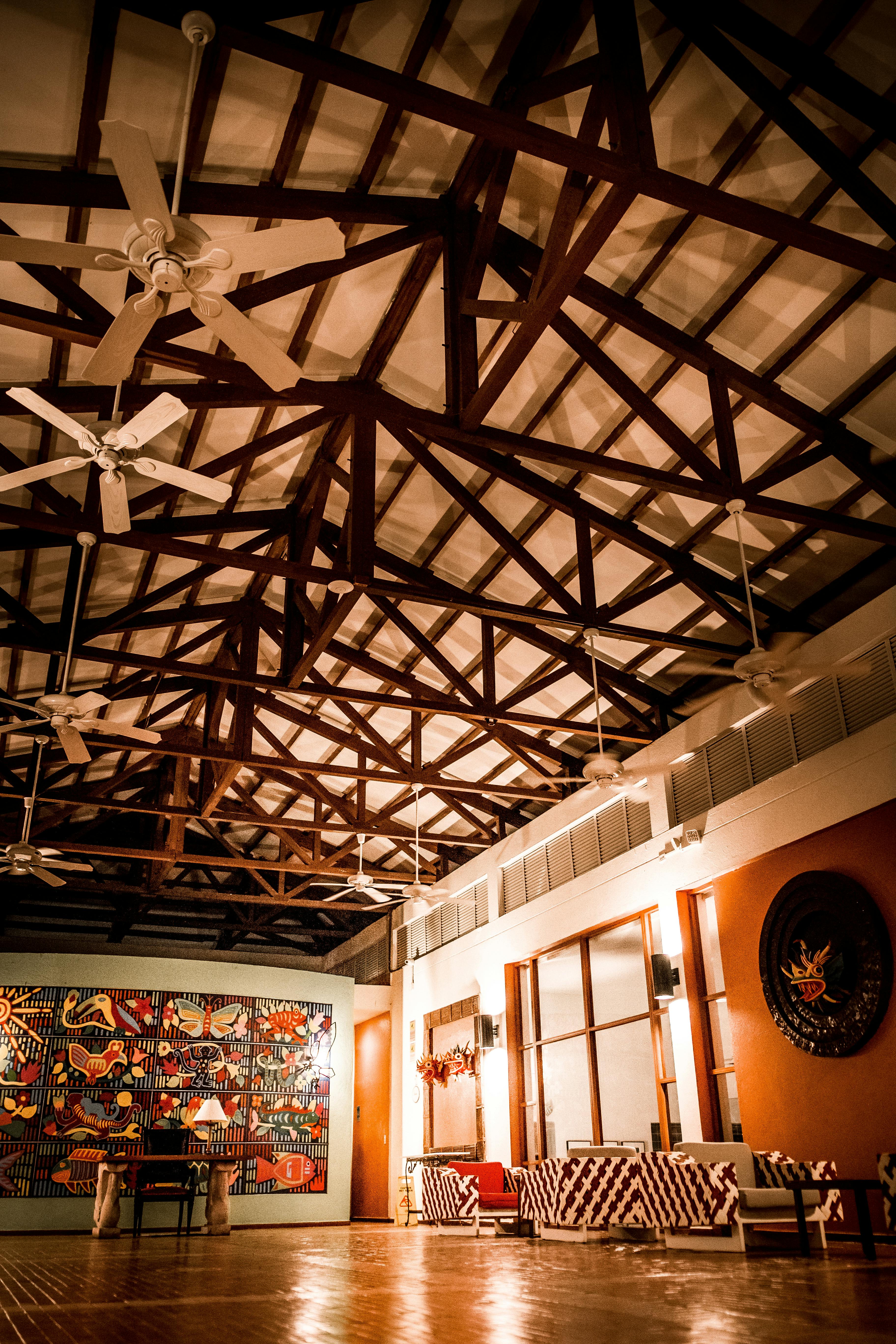 Black and White Ceiling Lamp · Free Stock Photo