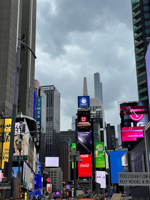 Free Overcast over Times Square Stock Photo