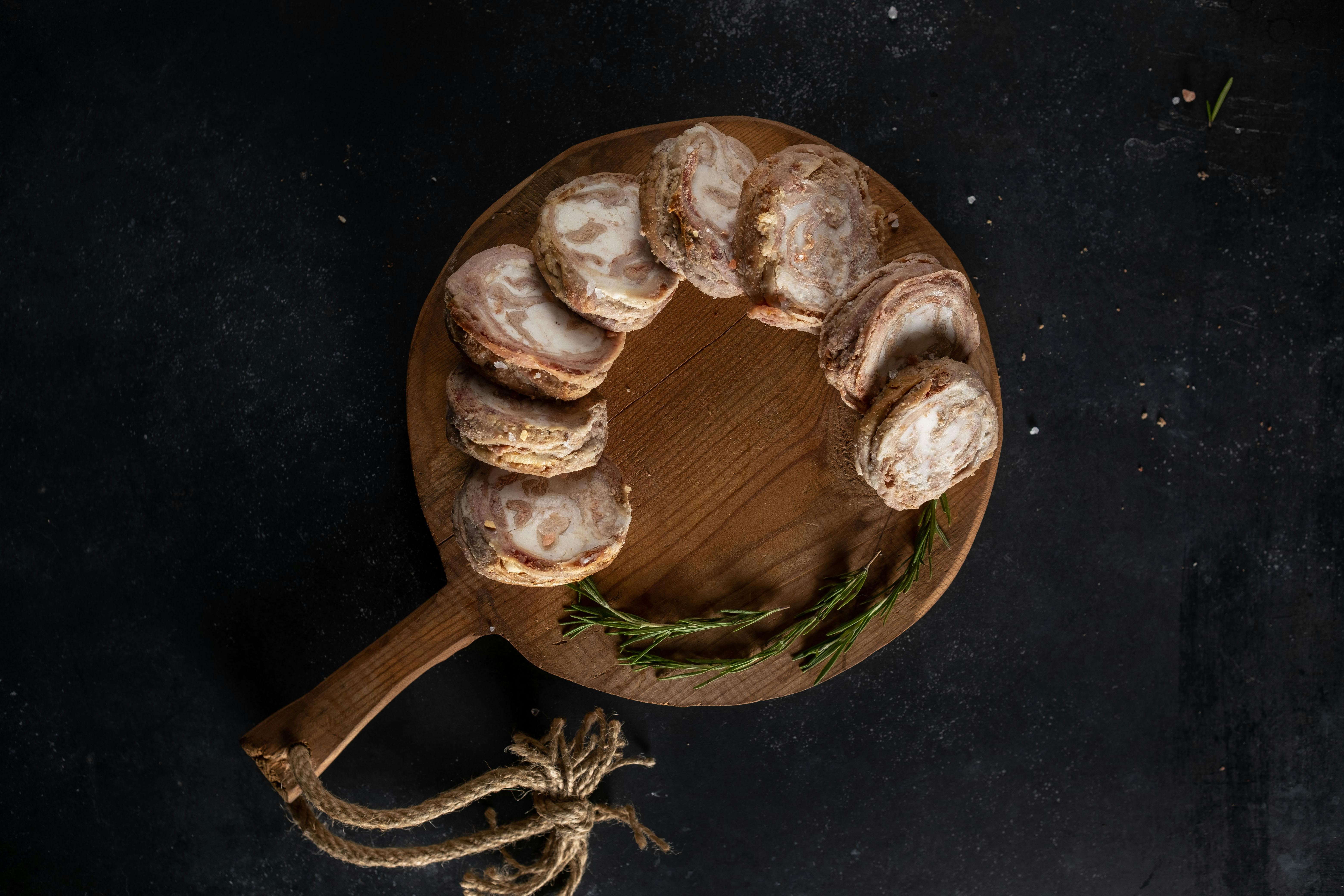 Rabbit meat on a cutting board