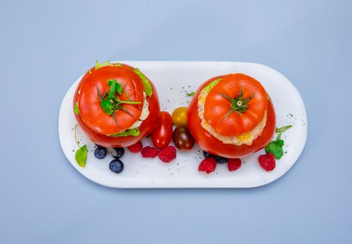 Tomates farcies à l'agneau