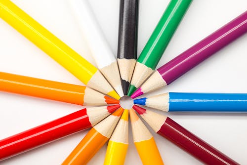 Fotobanka s bezplatnými fotkami na tému ceruzky, farby, farebná ceruzka