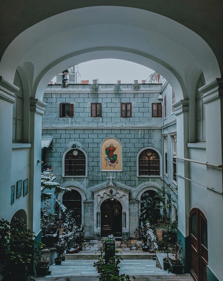 Catholic Church Of Saint Mary Drapelis In Istanbul, Turkey